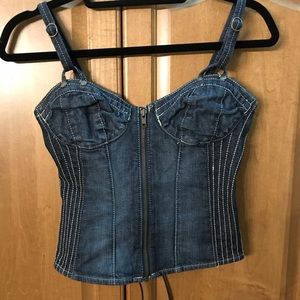 Guess denim corset